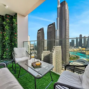 شقة Burj Khalifa Bliss I 4 Bedroom I Burj Khalifa & Fountain Views I Free Gym, Pool, Parking, Wi-fi And Ps5 I By Skyline Serenity